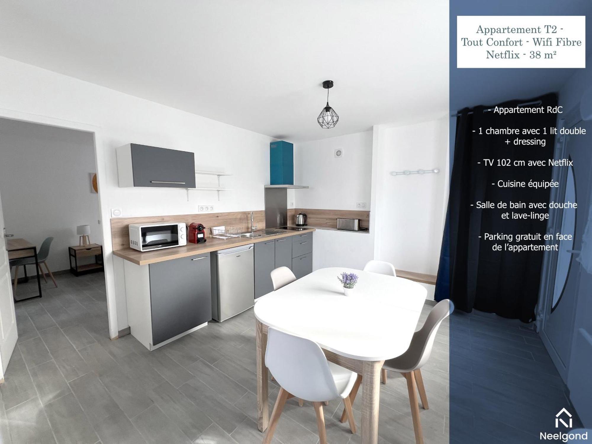 178B - Appartement T2 Tout Confort - Wifi Netflix Le Gond-Pontouvre Eksteriør billede